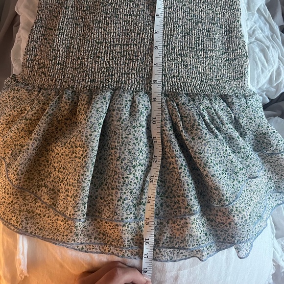 NWOT storia mini skirt floral tiered with smocked waist size medium womens - Picture 5 of 5